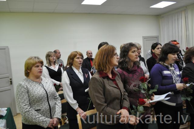 Diriģenta P.Sudarova sveikšana 85.gadu jubilejā